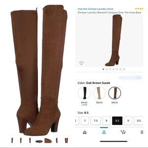 Chinese Laundry Over the knee faux suede boots